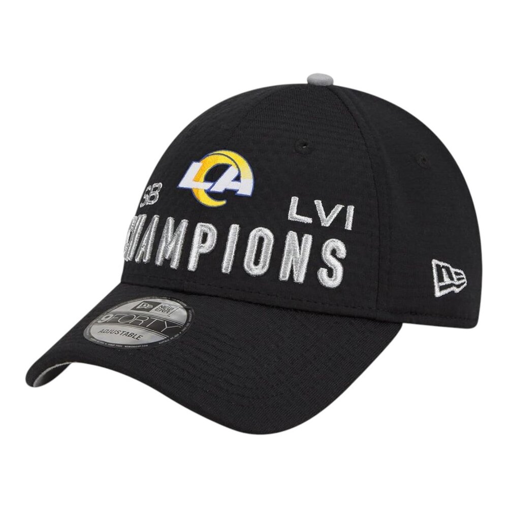 New Era Los Angeles Rams Super Bowl LVI Champions Hat 9Forty Snapback Cap - Picture 3 of 7
